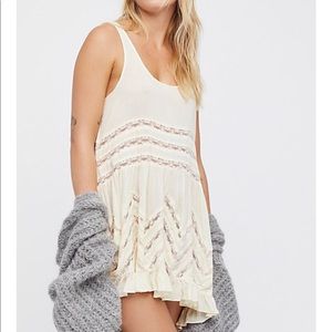 Free People Voile and Lace Trapeze Slip